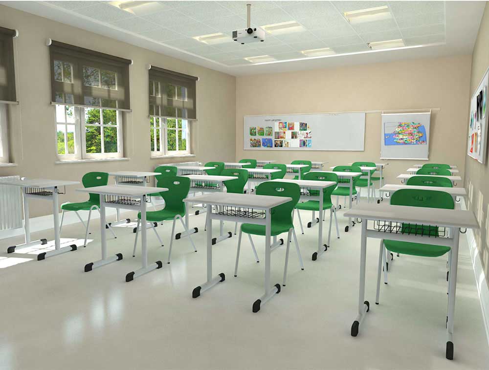 Mobilier Scolaire Pupitre Monoplace